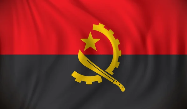 Flagge von Angola — Stockvektor