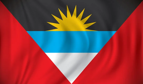 Antigua och Barbuda flagga — Stock vektor