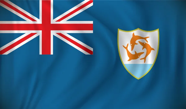 Flagga anguilla — Stock vektor