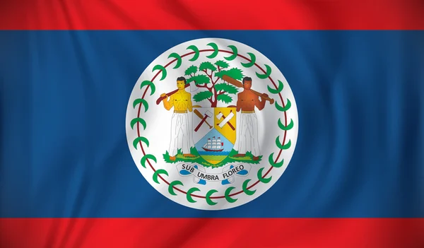 Drapeau de Belize — Image vectorielle