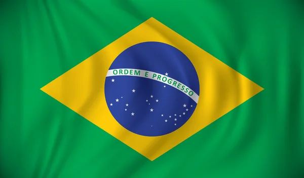 Bandeira do Brasil — Vetor de Stock