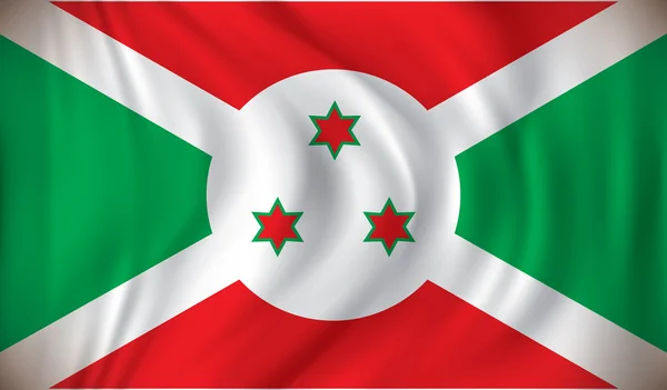 Vlag van burundi — Stockvector