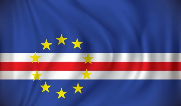 Vlag van Kaapverdië — Stockvector