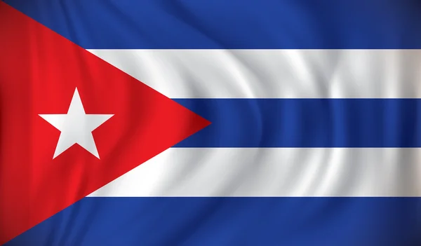 Bandera de Cuba — Vector de stock