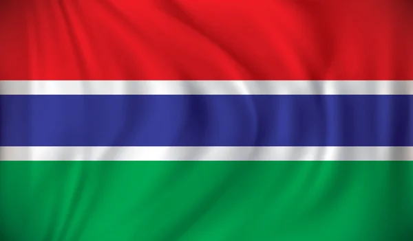 Bandera de Gambia — Archivo Imágenes Vectoriales