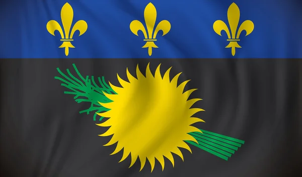 Bandeira de guadeloupe — Vetor de Stock