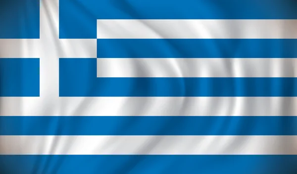 希腊国旗 — 图库矢量图片