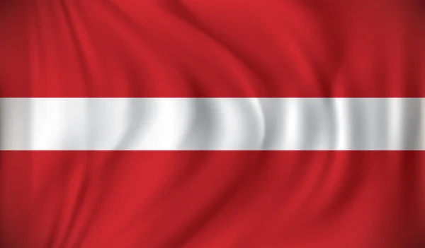 Flagge von Lettland — Stockvektor