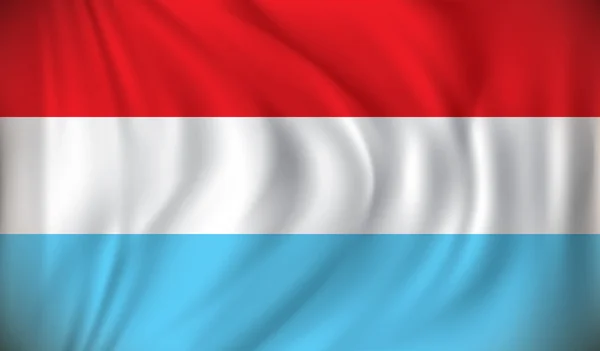 Bandeira do Luxemburgo — Vetor de Stock