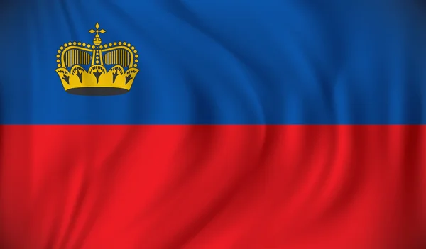 Lichtenštejnská vlajka — Stockový vektor