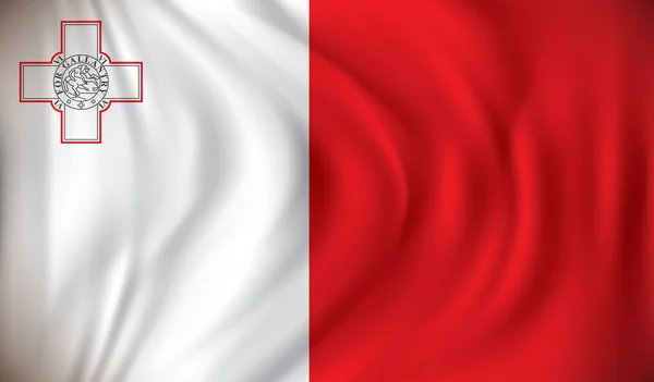 Bandera de Malta — Vector de stock