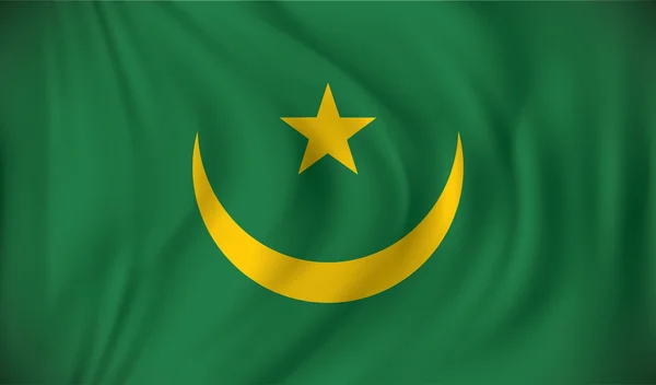 Flagge von Mauretanien — Stockvektor