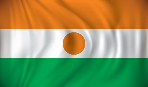 Флаг нигера — стоковый вектор