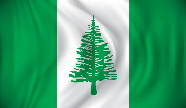 ノーフォーク島の旗 — ストックベクタ