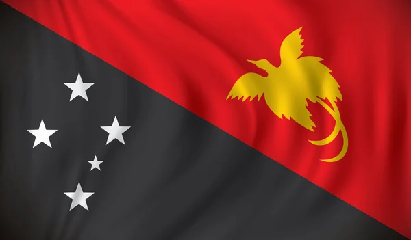 Bandeira de Papua-Nova Guiné — Vetor de Stock