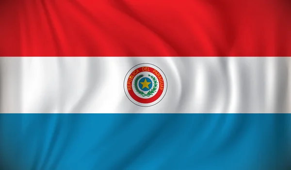 Flagga paraguay — Stock vektor