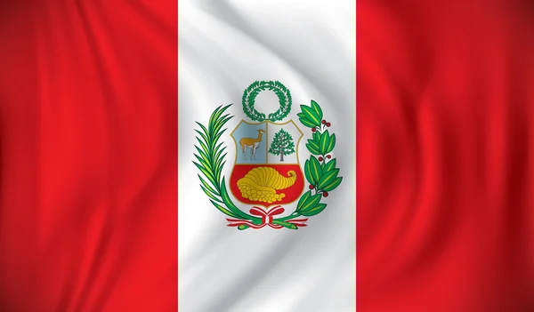 Bandeira do Peru — Vetor de Stock