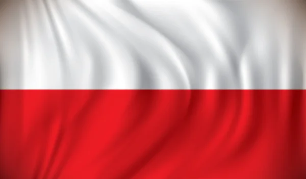 Drapeau de la pologne — Image vectorielle