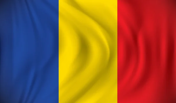 Drapeau de Roumanie — Image vectorielle