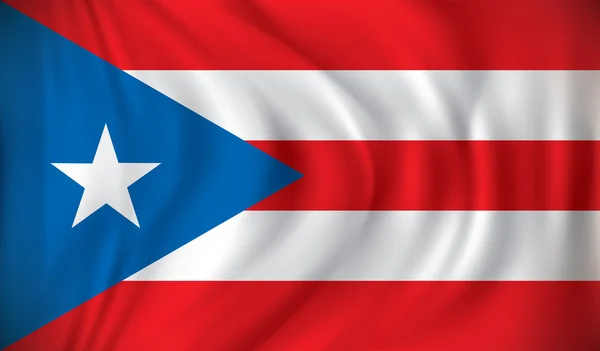 Bandera de Puerto Rico — Vector de stock