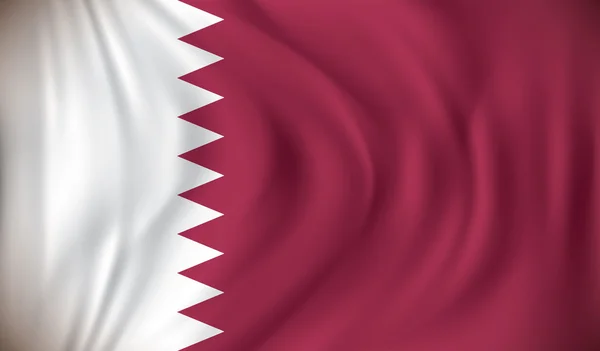 Vlag van qatar — Stockvector