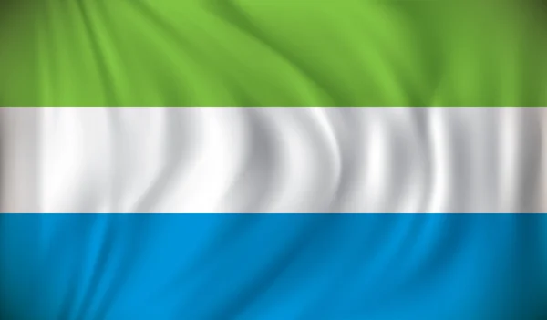 Bendera Sierra Leone - Stok Vektor