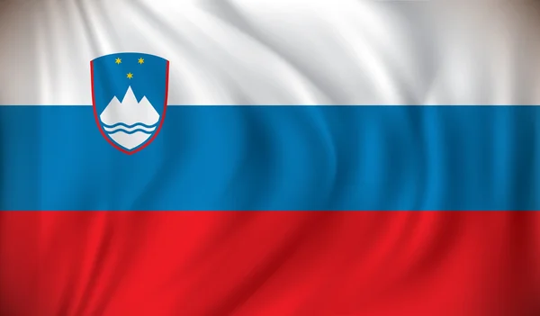 Vlag van Slovenië — Stockvector