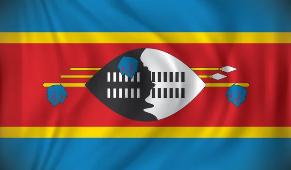 Bendera Swaziland - Stok Vektor
