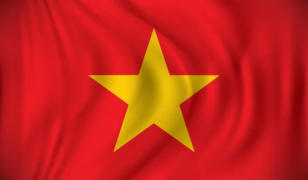 Bandera de Vietnam — Archivo Imágenes Vectoriales