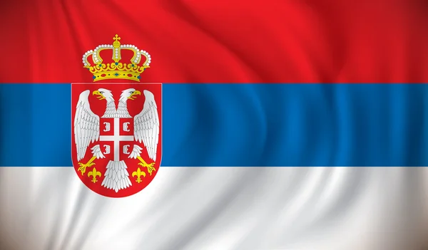 Bandera de Serbia — Archivo Imágenes Vectoriales