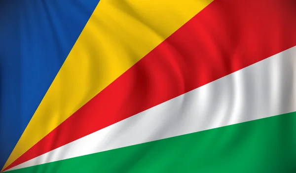 Flagge der Seychellen — Stockvektor