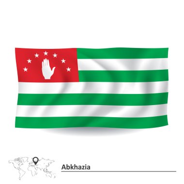 Flag of Abkhazia clipart
