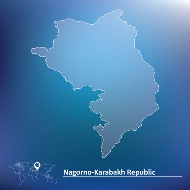 Dağlık Karabağ Cumhuriyeti haritası