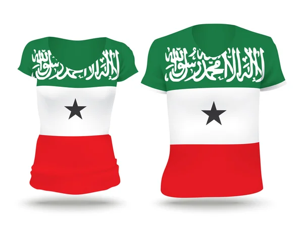 Drapeau design chemise du Somaliland — Image vectorielle