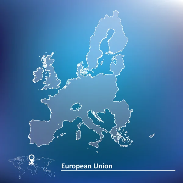 Map of European Union 2015 — Stock Vector