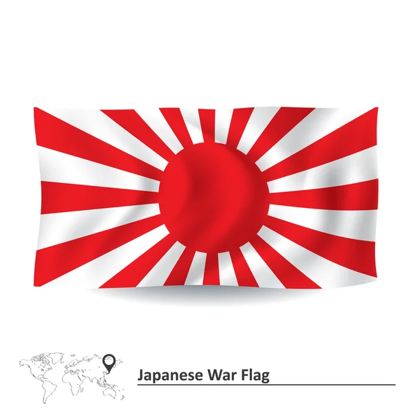 Vlag van Japanse oorlog — Stockvector