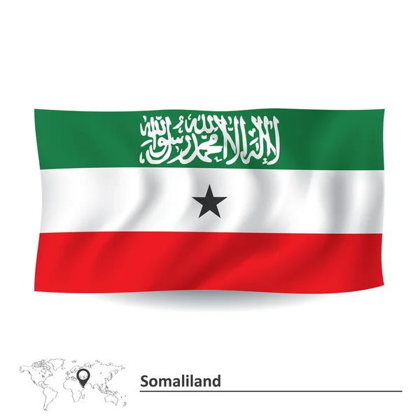 Bandiera del Somaliland — Vettoriale Stock