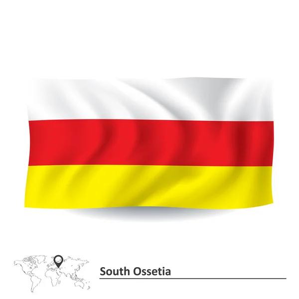 Vlag van Zuid-Ossetië — Stockvector