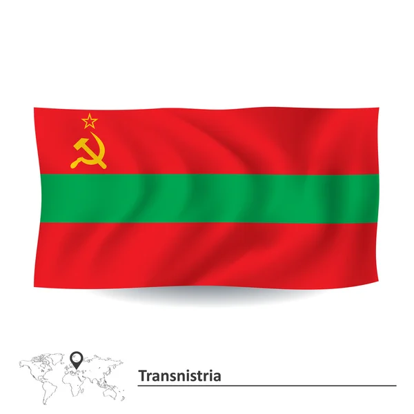 Drapeau de Transnistrie — Image vectorielle