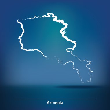 Ermenistan Haritası doodle