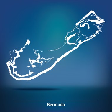 Bermuda Haritası doodle
