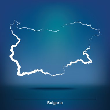 Bulgaristan Haritası doodle