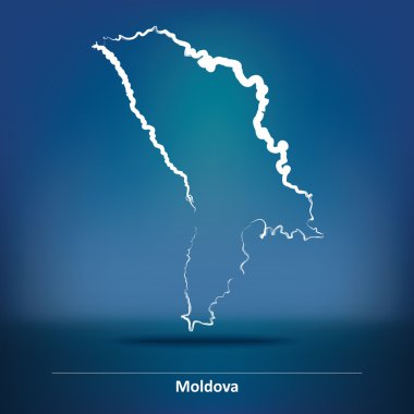 Moldova Haritası doodle