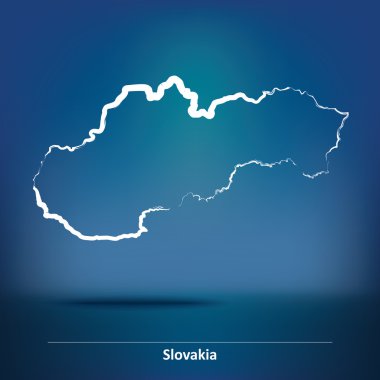 Slovakya Haritası doodle