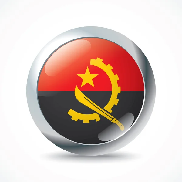 Angola-Flagge — Stockvektor