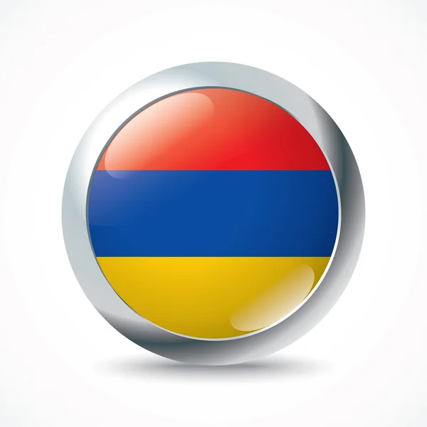 Örményország jelző gomb — Stock Vector