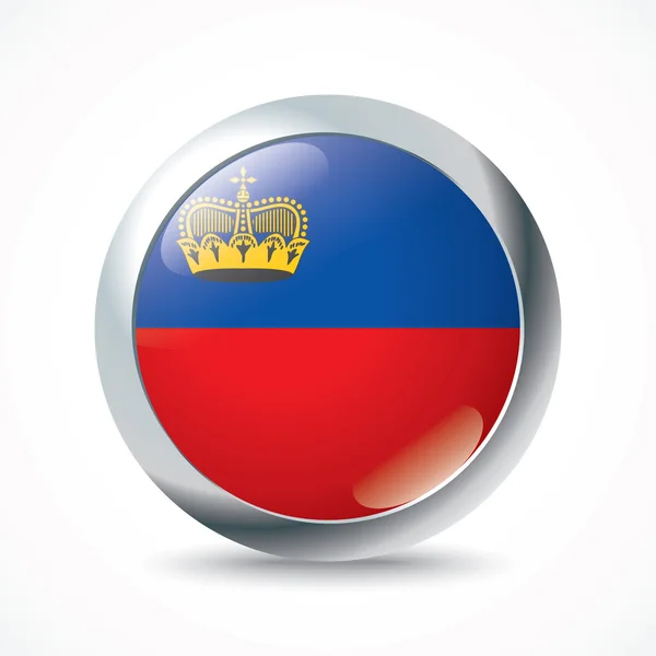 Liechtenstein jelző gomb — Stock Vector