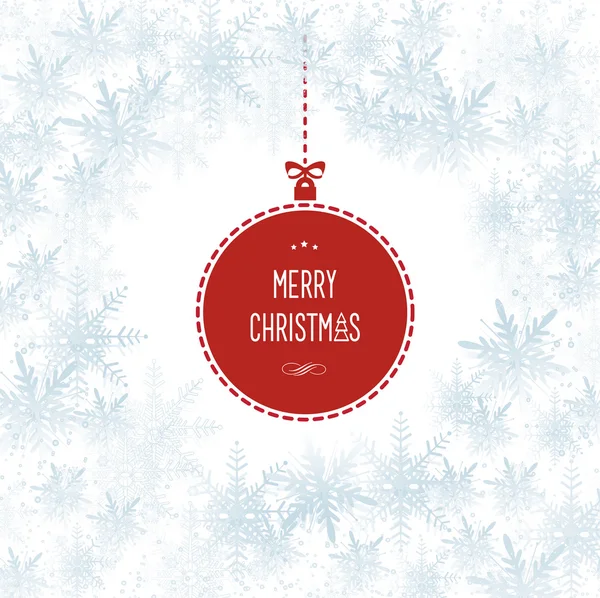 Flocons de neige Noël Fond vectoriel de vacances — Image vectorielle
