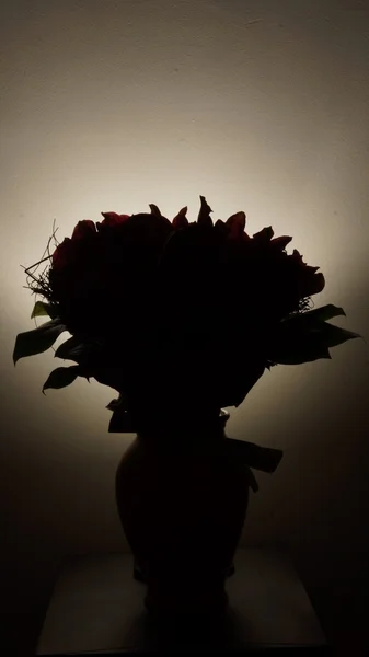 Detalles del ramo de flores rojas — Foto de Stock