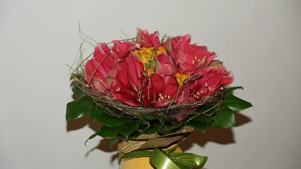 Bouquet details of Red flower